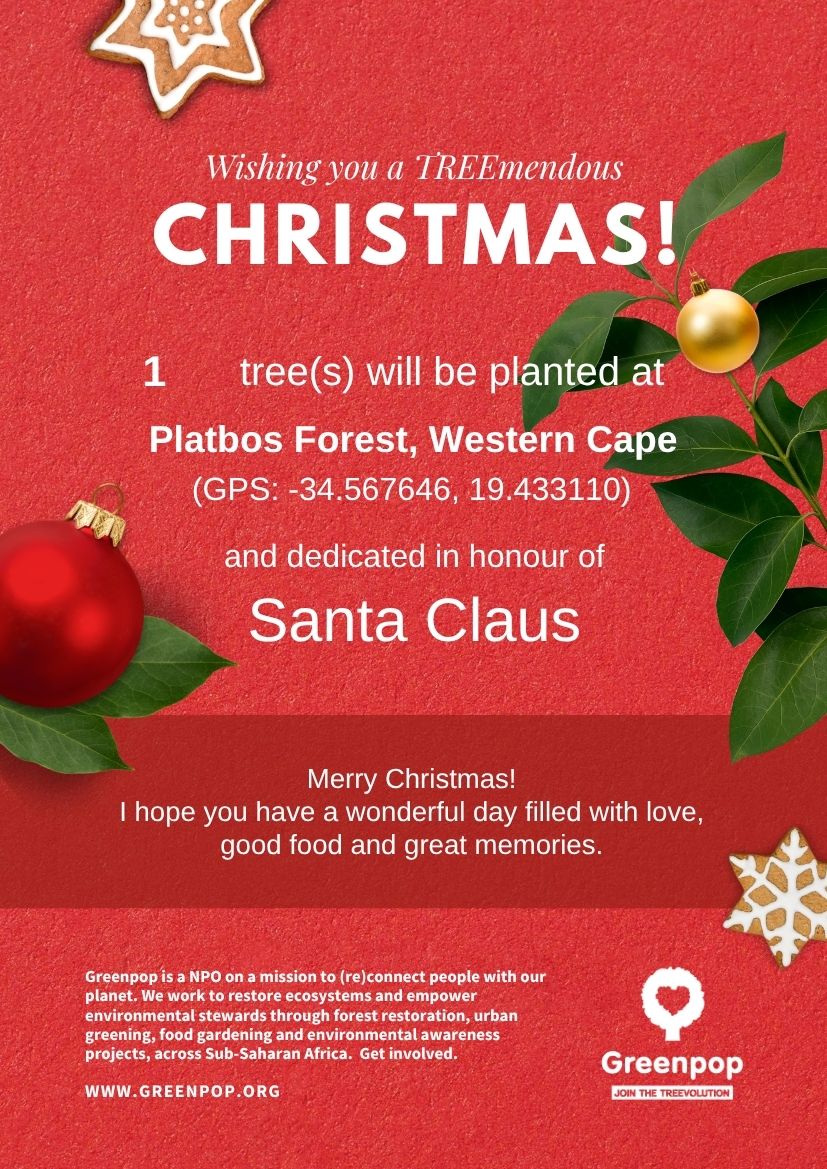 4 Greenpop tree certificates