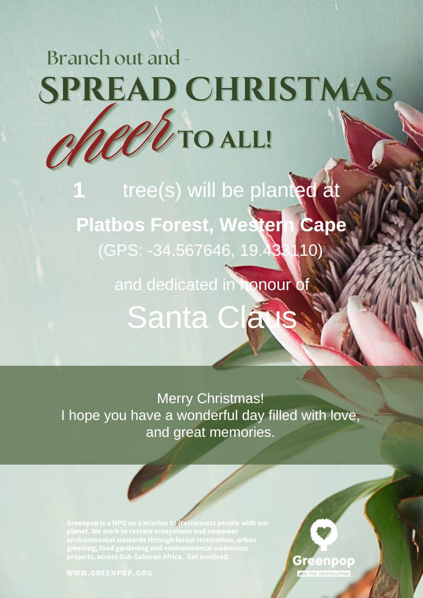 8 Greenpop tree certificates