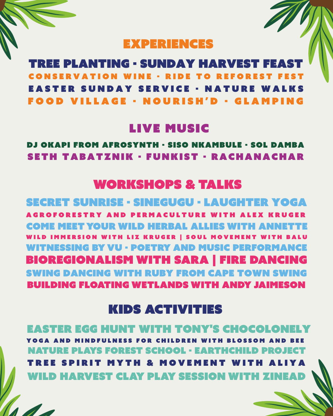 reforest fest lineup